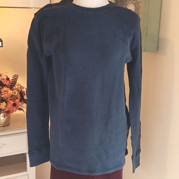 Levi's Men's Blue Thermal Pullover Top - Picture 3 of 10